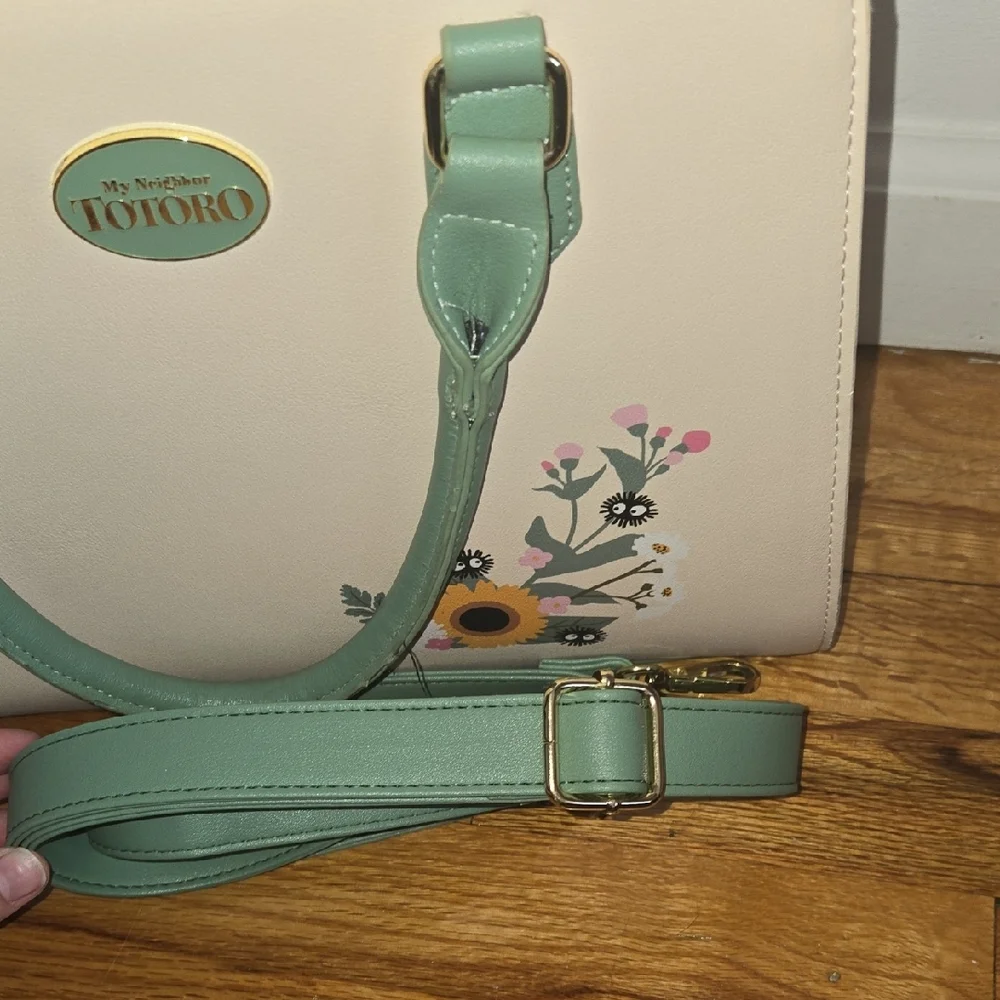 Studio Ghibli My Neighbor Totoro Sage Green Satchel Bag - Picture 7 of 8